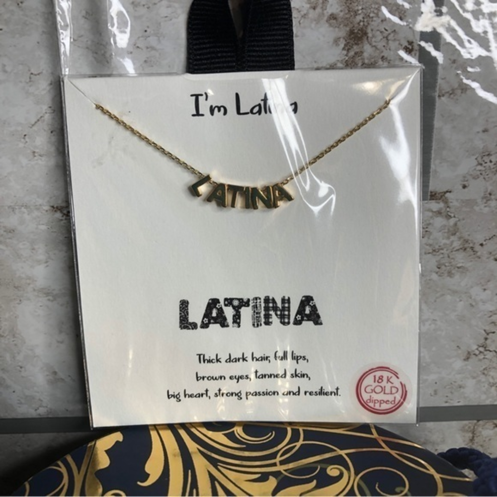 Latina 18k gold dipped necklace 18”